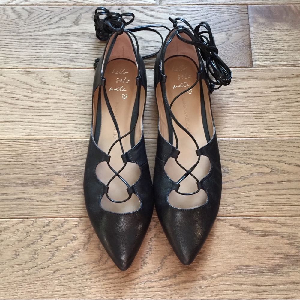 Banana Republic Lace Up Flats